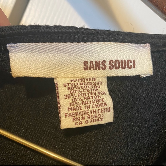 Black Stretchy Modern Drop-Waist Skater Dress with pockets Size Medium - Picture 9 of 13